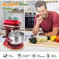 thumbnail image 2 of Bamboo Slide Mat for KitchenAid 5-8 Qt Bowl Lift Mixer, Attachments, Sliding Tray, 2 of 7