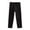 Black, variant on NAISIBABY Toddler Girls Leggings Pants, Stretchy Comfy Solid Color Elastic Waist Keep Warm Outerwear Pants Dark Gray 3-4T