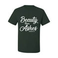 thumbnail image 2 of Wild Bobby Beauty From Ashes Isaiah 61:3 Inspirational/Christian Men Graphic Tee, Forest Green, XX-Large, 2 of 5