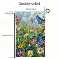 thumbnail image 3 of Heduofu Oil Painting Daisy Flowers Blooming Field Wildflowers Spring Seasonal Garden Yard Flag Double Sided Welcome House Flag Banners for Patio Lawn Outdoor Home Decor White, 3 of 6