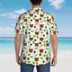 thumbnail image 4 of Balery Cute Bear Camisas hawaianas de manga corta para hombre, camisas playeras de corte holgado, camisas de vacaciones con botones,Large, 4 of 7