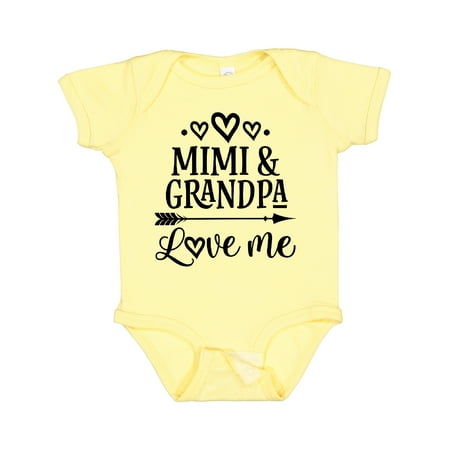 

Inktastic Mimi and Grandpa Love Me Gift Baby Girl Bodysuit