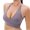Purple, variant on Srogem Women's Halter Bras Top Yoga Bralette Crop Tanks Workout Sports Bras V Neck with Adjustable Strap Seamless Padded