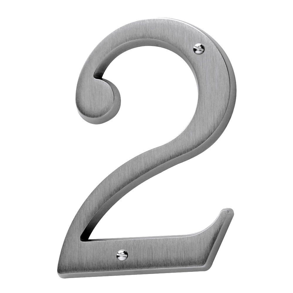 Baldwin 90672050# 2 House Number, Antique Brass - Walmart.com