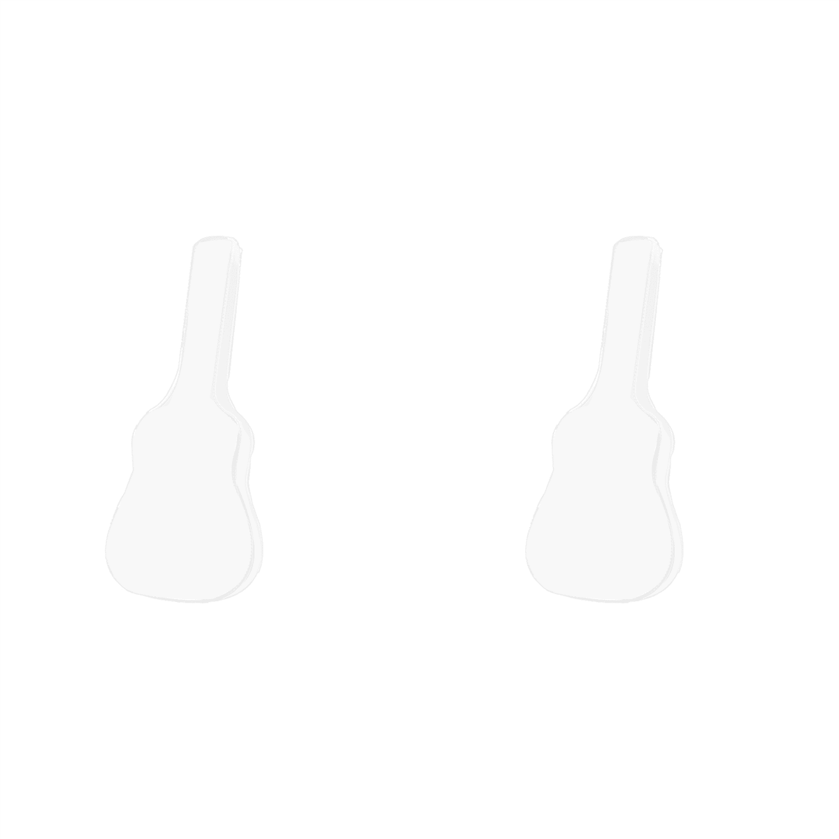 2X Guitar Dust Cover Transparent Translucent Dust-Proof Waterproof Acoustic Electric Guitar Cover Protective Storage Bag