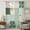 Green, variant on Blue Floral Sheer Curtains 72 Inches Long for Living Room, Spring Flowers Plants Patchwork Grid Bohemia Light Filtering Privacy Drapes, Breathable Semi Sheer Window Treatment for Bedroom Dining Room