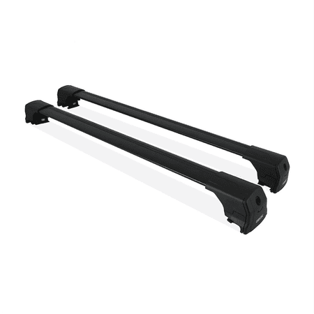 Cross Rail Roof Rack Fits Bmw X4 2018-2026 Black | Adjustable Aluminum Heavy Duty 300 LBS Anti-Theft Lock Cargo Carrier Rooftop Crossbar Accessories for Bike  Basket Snowboard Luggage