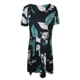 thumbnail image 5 of gakvbuo Summer Savings Clearance Summer Dresses For Women 2022 Plus Size Dress Short Sleeve Pleated Swing Dress With Pockets Casual Loose Knee Length Dresses, 5 of 5