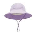 thumbnail image 6 of ZToonmas Kids Wide Brim Sun Hat Adjustable Chin Strap Bucket Hat Breathable Toddler Outdoor Beach Cap for 1-8 Years, 6 of 8