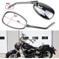 thumbnail image 2 of Motorcycle Rear View Side Mirrors mm Chrome for Honda Sports Bike Suzuki Scooter Cruiser, 2 of 7