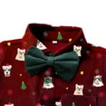 thumbnail image 3 of Jamsmile Toddler Boys Outfit Sets Christmas Long Sleeve Cartoon Print Shirts Tops + Pants Child Boys Gentleman Party Outfits, 3 of 7
