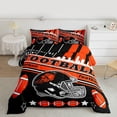 thumbnail image 2 of Erosebridal Football Bedding Set Full Size Cleveland Comforter Set American Football Gifts for Football Fans Women Men Football City Comforter Rugby Sports Duvet Set Bedroom Decor, 2 of 7