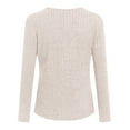 thumbnail image 6 of GEWSEY 3/4 Length Sleeve Womens Tops Lace Business Dressy Casual Blouses Spring Summer Fall Trendy Cute Work T Shirts (Beige, XXL), 6 of 6