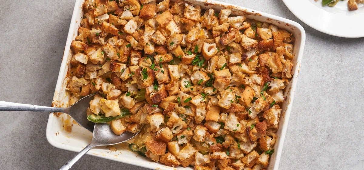 Green bean casserole with cream of chicken Recipe