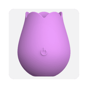 Image shows Cosmopolitan X plusOne 'Rose to the Top' Vibrator with Storage Bag, Magnetic Charging and USB Cable, Lavender