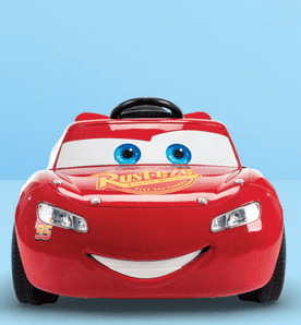 Image shows Huffy 6V Disney Pixar Cars Lightning McQueen Ride-On, Ages 3-7 Years Old, Red, Kids, Unisex