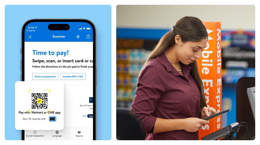 Try Walmart Pay. Touch-free payments. Leave cards & cash at home! Get the app. Securely store your debit, credit & Walmart gift card info. Use your phone at checkout, no need for cards or cash. Easily access e-receipts to make returns a breeze.