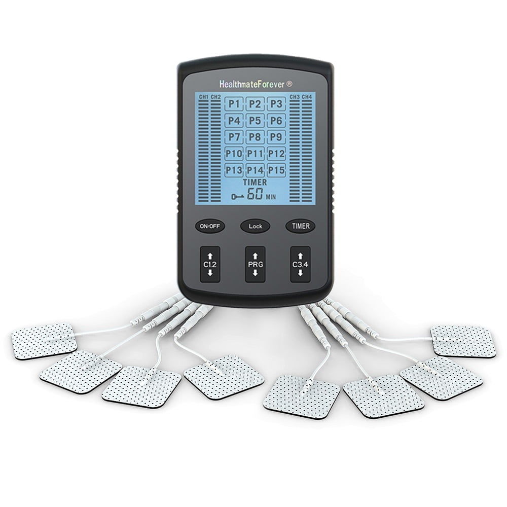 Auvon Rechargeable TENS Unit Muscle Stimulator with 10 Pads for $20 -  AS1080145
