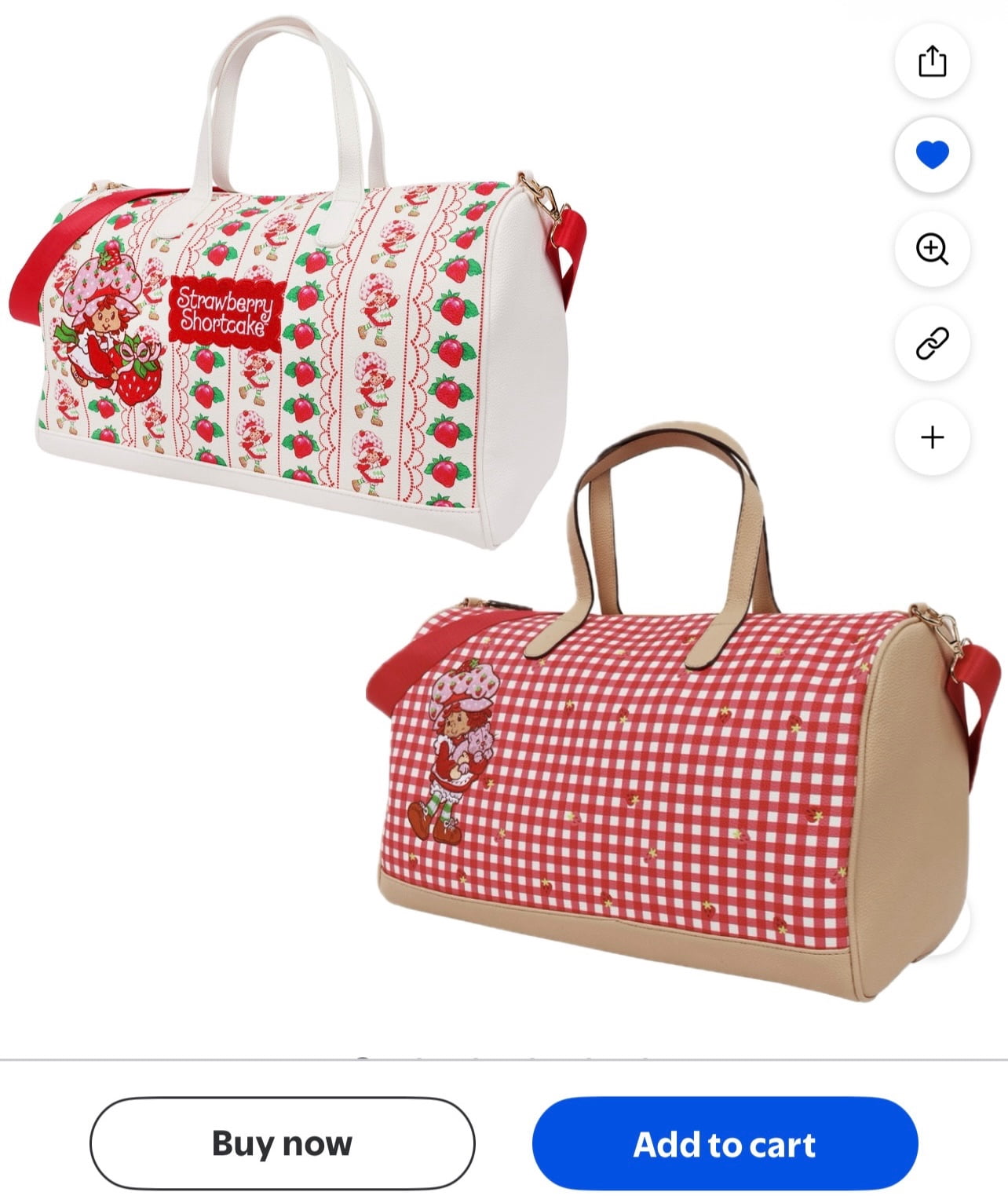 Strawberry shortcake duffle bags ๐, Shop post,
