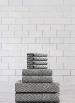 A stack of plush folded towels.