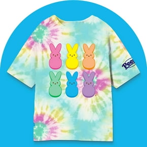 Peeps accessories, apparel, gifts, arts and crafts including a headband, t-shirt, milk chocolate candy, and imagine ink pictures.