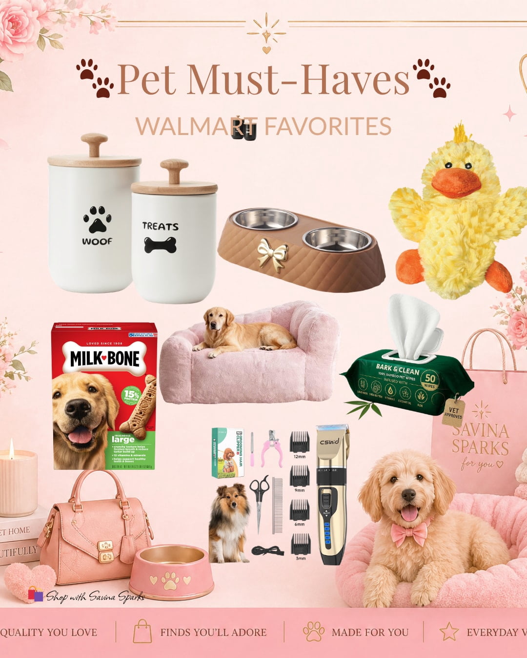 Everything your fur baby will love 💕

• Toys & treats
• Cozy beds
• Bowls & feeders
• Grooming must-haves, Shop post, 
