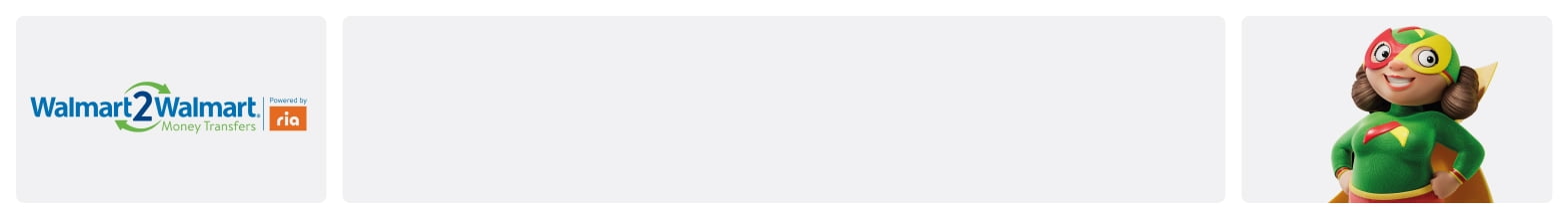 Envíe dinero a México. Cobrando en Walmart o Bodega Aurrera.