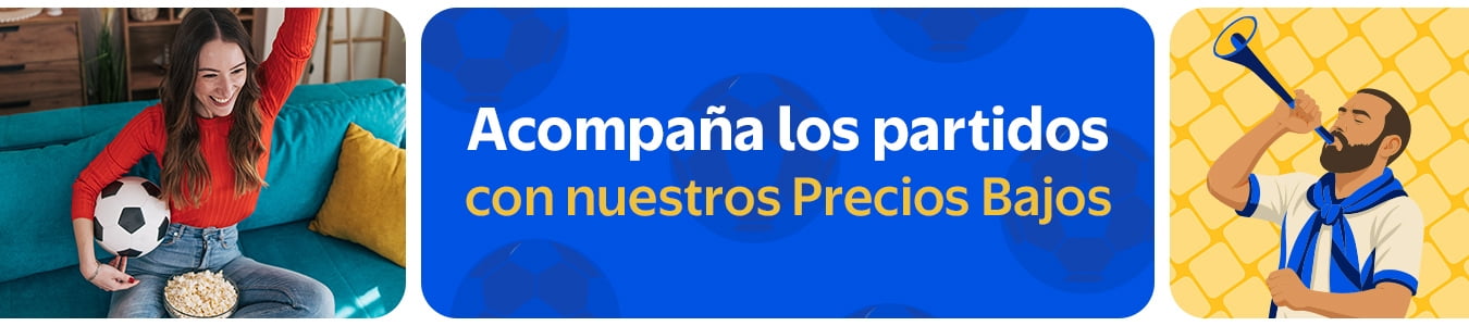 Acompaña los partidos con nuestros Precios Bajos