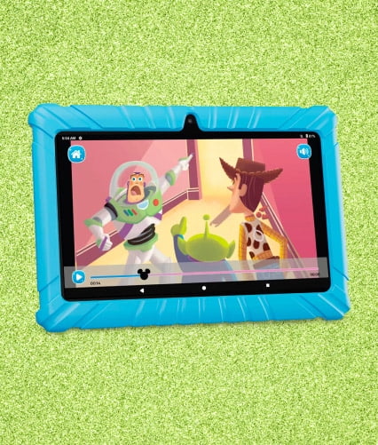 Contixo 7" Kids Tablet 32GB, 50+ Disney Storybooks, Kid-Proof Case (2024 Model) - Blue