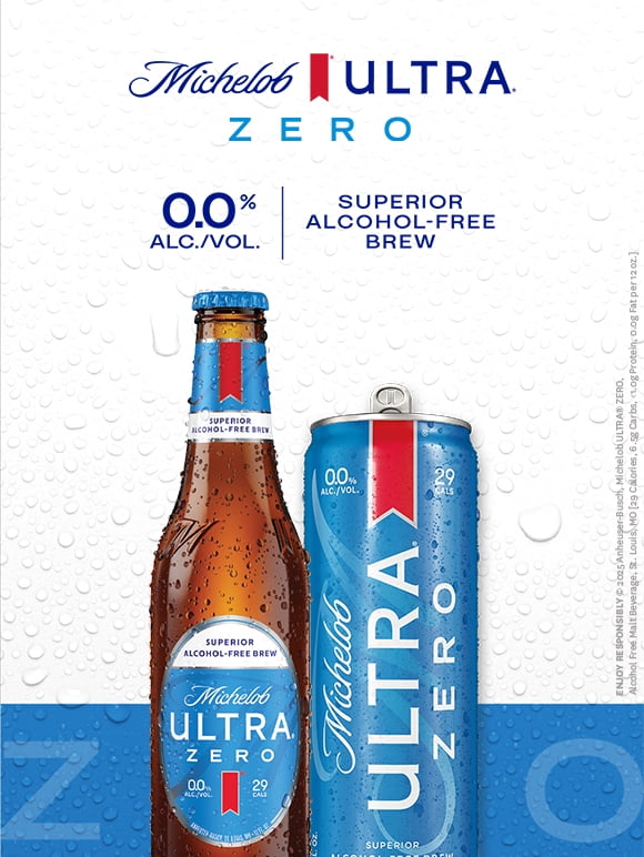 Michelob Ultra Zero non alcoholic beer