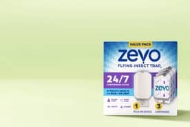 Zevo flying insect trap in a home.