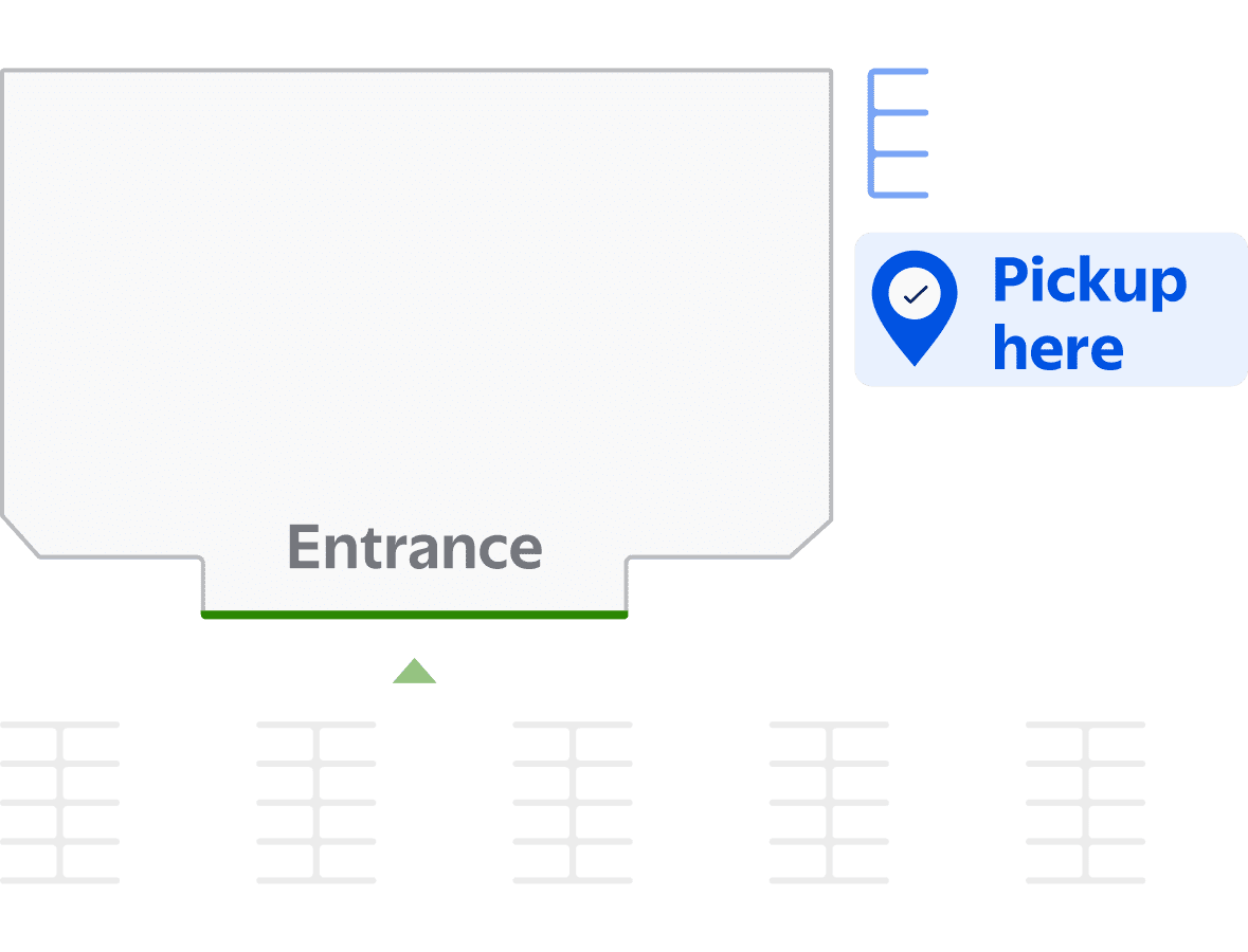 Store pickup location map