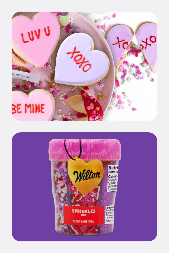 Stuffed Heart-Shaped Valentine's Day Sugar Cookies