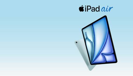 iPad Air with M4 chip in Starlight.