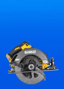 Image shows a Dewalt circle saw.