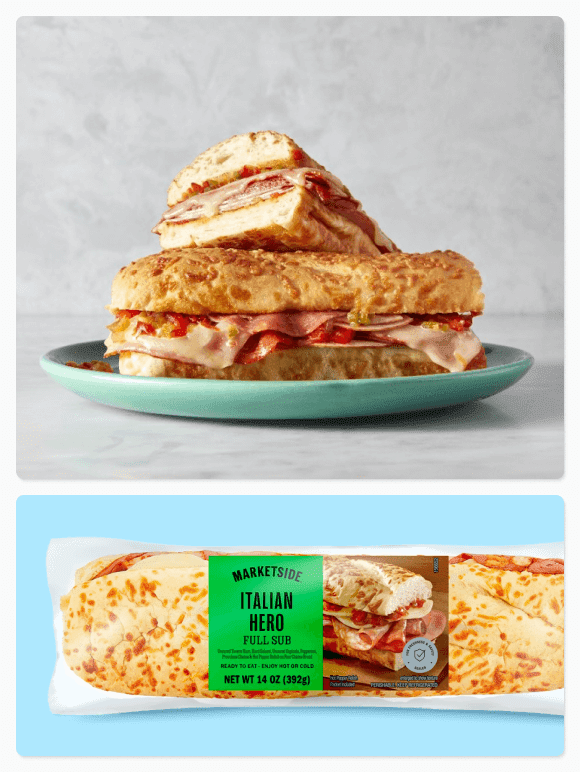Fill up with hearty handhelds. Save time with premade sandwiches & wraps.