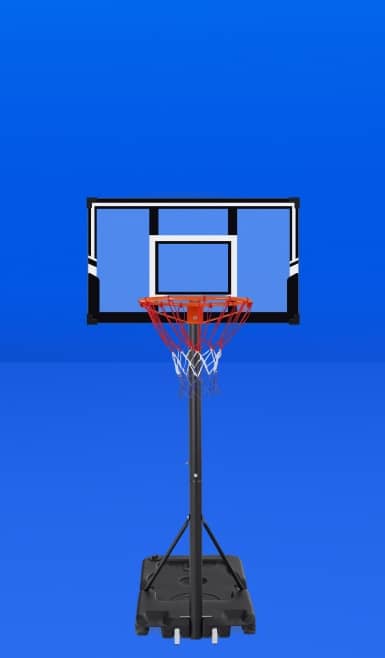 Image shows a basketball hoop.