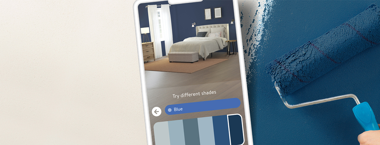 Find the perfect paint. Try new colors in virtual rooms and shop your