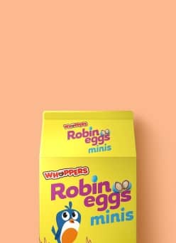 A package of Whoppers robin eggs is pictured.