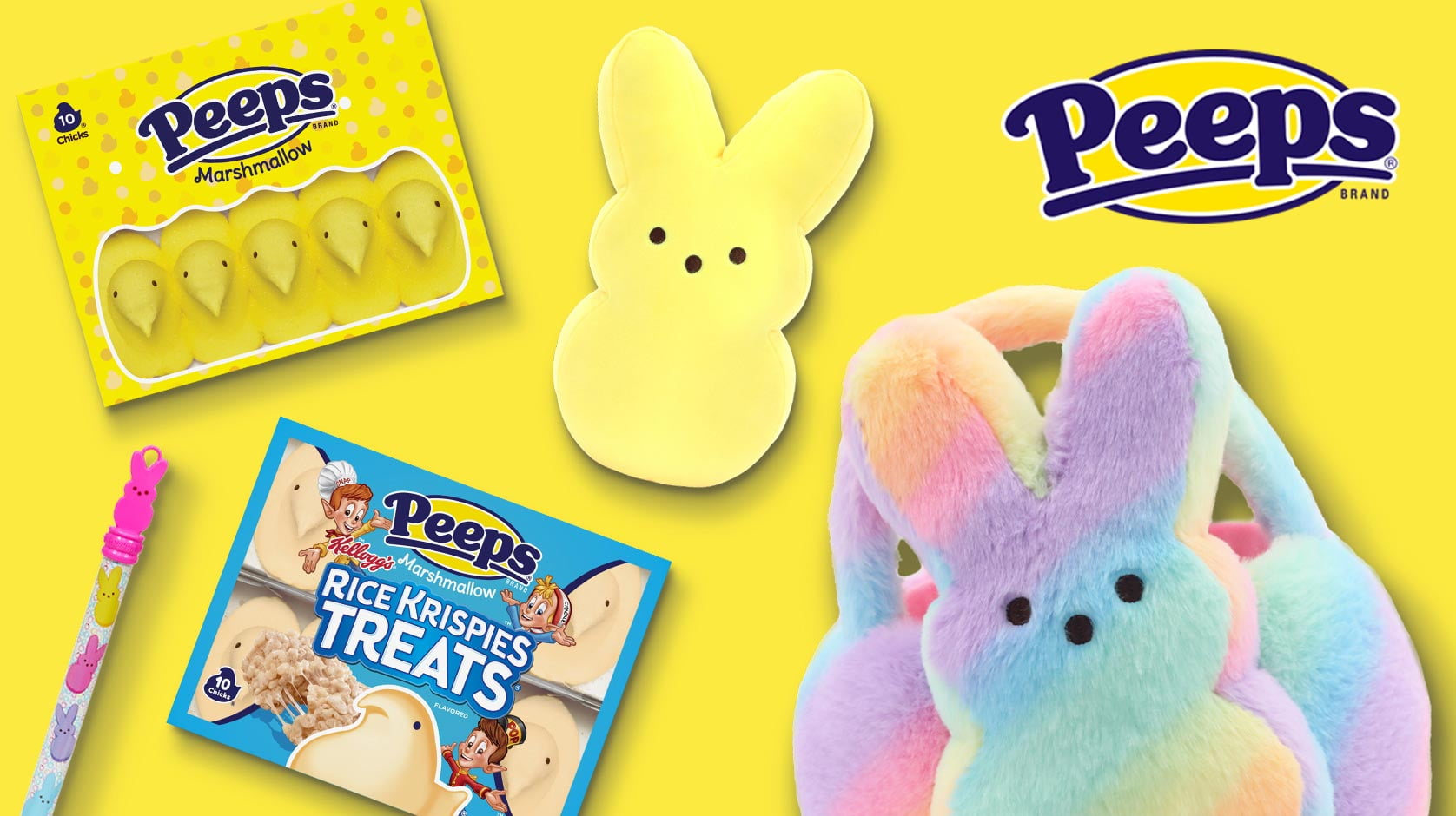 Peeps Peep Easter 12in Dressup Purple Bunny Plush New with