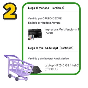 Agrega los productos participantes