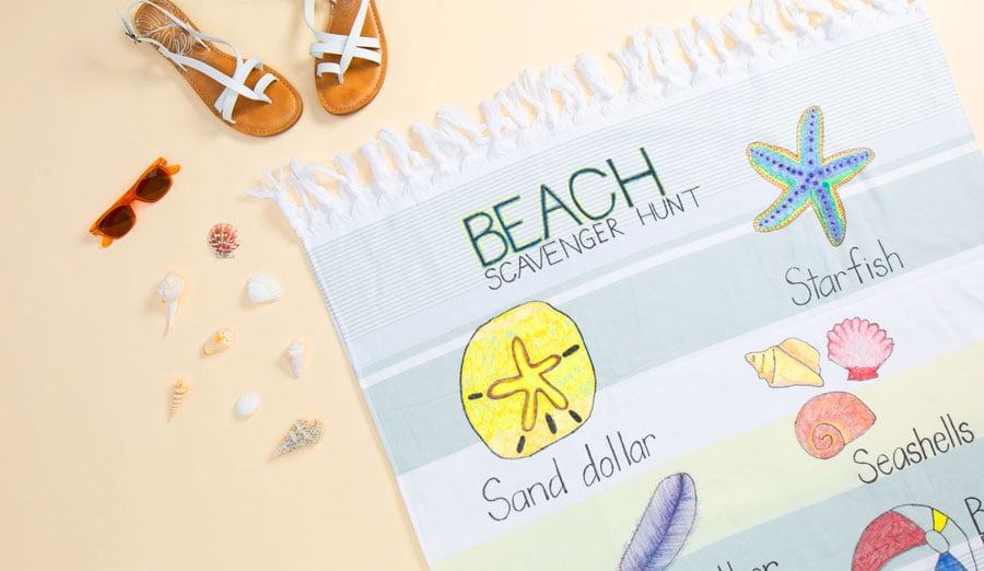 Scavenger Hunt Beach Towel