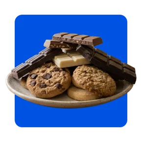 Galletas y chocolates