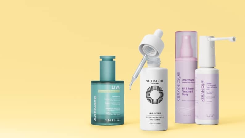 Image of various haircare products is shown.