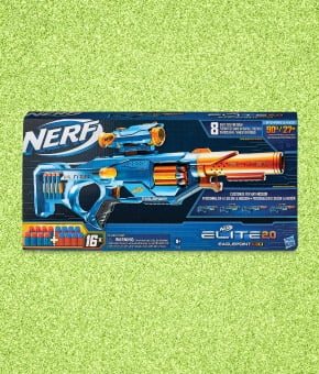 Nerf Elite 2.0 Eaglepoint RD-8 Blaster -- 8-Dart Drum, Detachable Scope and Barrel, 16 Nerf Darts, Bolt Action