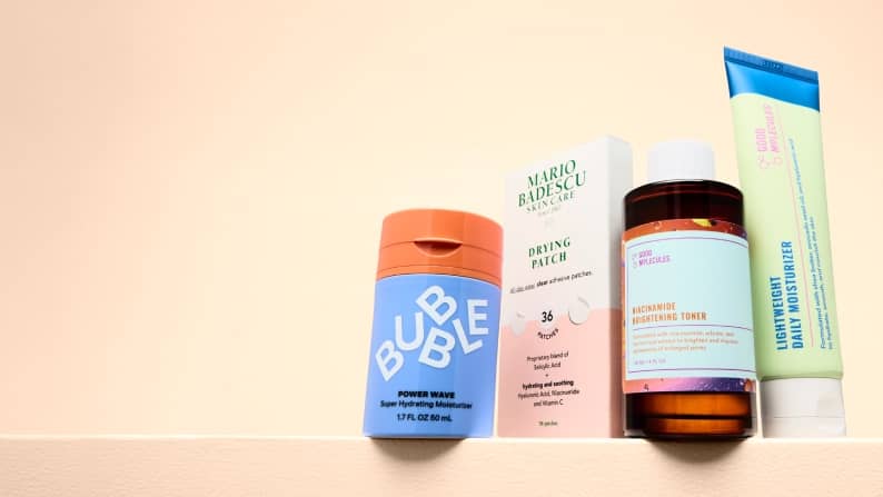 Image of various beauty products is shown.