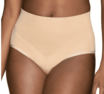 Breezies Lace Essentials Full Brief Panties Nude/White - Set of 2