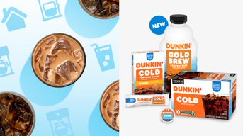  Dunkin' Cold Brew Ground Coffee Packs, 8.46 Ounce Bag : Grocery  & Gourmet Food