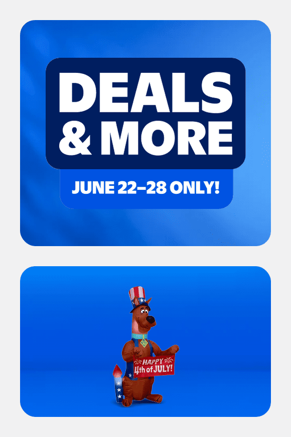 Image shows Gemmy Airblown Inflatable 4ft Independence Day Light Patriotic Scooby Doo WB Independence Day Yard Decor