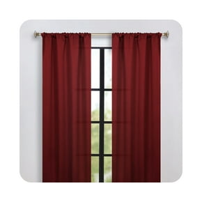 Red curtains